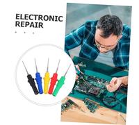 ARTSEWPLY Set de Aiguilles de pour Multimètre Pointes Épaisses Isolantes Contacts Fiables Noir et Rouge de Sondes pour et Réparation Électronique