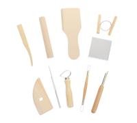 ARTSEWPLY Set Outils de Modelage Bois pour Pâte à Modeler et Poterie Sculptage Gravure et Lissage pour Débutants Outils de Sculpture Argile DIY Robustes et Légers