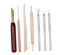 ARTSEWPLY Set Outils Sculpture Argile Kit Modelage Poterie pour Débutants Outils Modélisation DIY avec Embouts Résistants pour Gravure Façonnage et Lissage