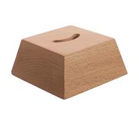 ARTSEWPLY Socle en Bois Massif pour Chausse-pied 10 X 9,7 X 3,8 Cm, Support Stable et Antidérapant pour Rangement la Maison, Base en Hêtre Naturel Adaptée à Différents Types