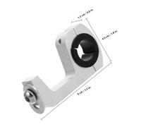 ARTSEWPLY Support de Fixation de Protège-Mains Moto Adaptable 22/28 MM Kit de Montage en Métal Robuste Accessoire Guidon pour Protection Intempéries et Usage Polyvalent