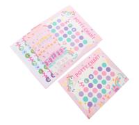 ARTSEWPLY Tableau de Propreté Garçon Fille Réutilisable avec Autocollants Doux la Routine Toilette Garçon Fille Design Éducatif pour Apprentissage Pot Unique avec Stickers Entraînement