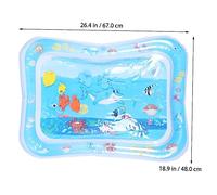 ARTSEWPLY Tapis de Jeu Gonflable Garçon Fille Motif Requin Tapis Déveil Évolutif pour Motricité Coussin et Durable Intérieur Extérieur Stimulation Développement Garçon Fille