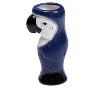 ARTSEWPLY Tasse à Cocktail Tiki en Céramique 550 Ml Socle Solide, Design Perroquet Coloré pour Fête Hawaïenne, Verre de Fête Créatif Maison, Bar et Réunion