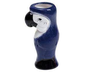 ARTSEWPLY Tasse à Cocktail Tiki en Céramique 550 Ml Socle Solide, Design Perroquet Coloré pour Fête Hawaïenne, Verre de Fête Créatif Maison, Bar et Réunion