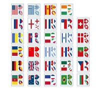 ARTSEWPLY Tatouages Temporaires Drapeaux Patriotiques 116 Pièces sur Papier Transfert Étanche pour Bras et Jambes, Décorations pour Festivals et Événements Sportifs