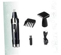 ARTSEWPLY Tondeuse Poils Nasaux Homme Multifonction Rechargeable Rasoir Électrique Compact Acier Inoxydable Portable avec Accessoires