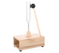 ARTSEWPLY Tuning Fork With Wooden Resonator Box And Mallet Aluminum Alloy Relaxation Instrument For Sound Therapy And Meditation
