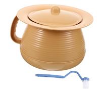 ARTSEWPLY Urinoir Portable Unisexe avec Couvercle Pot de Chambre et Compact pour Garçon Fille et Adultes pour Camping et Utilisation à Comprend Brosse de Nettoyage Facile à Entretenir