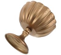 ARTSEWPLY Urne Décorative Vintage en Fer Forgé Cuivre Patiné, Vase à Fleurs Haut pour Centre de Table, Pot Métallique Petit Format, Décoration Mariage et Bureau, Accessoire de Table Élégant