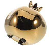 ARTSEWPLY Vase en Céramique Doré de Décoration de Table Élégante pour Salon Jardinière Hydroponique Polyvalente Centre de Table Floral Moderne pour Intérieur Maison Cuisine