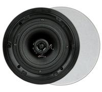 Artsound FL501 - Enceintes murales passives (2 pièces) - idéal pour l'intérieur, Le Salon, la Salle d'attente, la Cuisine, la Chambre, l'étude - 2 x 100W, 2 Voies, Circulaire, Blanc