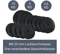 ArtSport Ensemble d'haltères courts de musculation 3-en-1 avec 2 haltères courts, 1 haltère long et 1 haltère curl SZ - 12 poids de 60kg avec fermetures en étoile