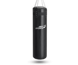 ArtSport Ensemble Punching Ball 30 kg remplis, avec chaîne en Acier à 4 Points pour Adultes, Suspendu de 120 cm pour la Boxe et Le Kickboxing