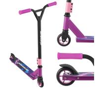 ArtSport Galactic Cruiser - Trottinette Freestyle pour Enfants et Adolescents - Guidon à 360°, Roues en Aluminium de 100 mm - Violet Noir