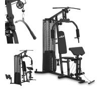 ArtSport Station de Musculation ProfiGym 3000 avec 14 Poids, 77 kg - Biceps, Tirage LAT, Butterfly, Presse Pectorale & Jambes - Fitness à Domicile