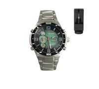 ARTSTATE AS3261B Montre à quartz radio-pilotée pour homme Analogique et numérique avec bracelet en acier inoxydable