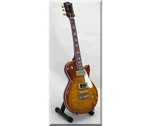 ARTSTUDIO35 BILLY GIBBONS ZZ Top Miniature Mini Guitare Les Paul Sunburst Acier Inoxydable