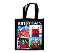 Mudpuppy Sac de courses réutilisable Artsy Cats