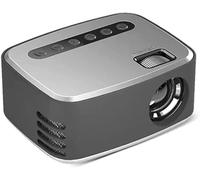 ARTSZY Mini Portable Facile à Transporter 1080P USB HD LED Home Media Lecteur Vidéo Cinéma Micro Projecteur (Color : Gray)