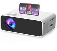 ARTSZY Projecteur LED E460 Mini projecteur for Smartphone, Miroir sans Fil ou USB for iPhones téléphone Android, vidéoprojecteur WiFi (Color : C)