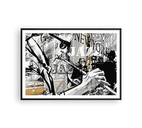 ARTTOR Affiche Decoration Murale Moderne Poster Cadre Noir 100x70cm jazz musique musicien Deco Affiches Murales Wall Art Design Tableau Decoration Salon Chambre Cuisine Decor P2BAA100x70-3792