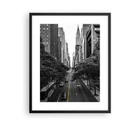 ARTTOR Affiche Decoration Murale Moderne Poster Cadre Noir 40x50cm Broadway New York Deco Affiches Murales Wall Art Design Tableau Decoration Salon Chambre Cuisine Decor P2BPA40x50-5184
