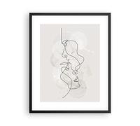 ARTTOR Affiche Decoration Murale Moderne Poster Cadre Noir 40x50cm Monofilaire Homme Femme Deco Affiches Murales Wall Art Design Tableau Decoration Salon Chambre Cuisine Decor P2BPA40x50-4629