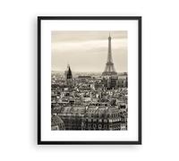 ARTTOR Affiche Decoration Murale Moderne Poster Cadre Noir 40x50cm Paris ville maison Deco Affiches Murales Wall Art Design Tableau Decoration Salon Chambre Cuisine Decor P2BPA40x50-3615
