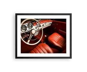 ARTTOR Affiche Decoration Murale Moderne Poster Cadre Noir 50x40cm Voiture Intérieur Classique Deco Affiches Murales Wall Art Design Tableau Decoration Salon Chambre Cuisine Decor P2BAA50x40-0149