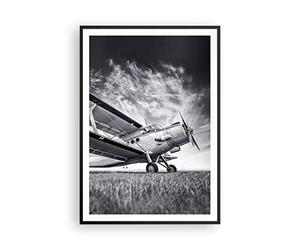 ARTTOR Affiche Decoration Murale Moderne Poster Cadre Noir 70x100cm Avion An-2 Noir Et Blanc Deco Affiches Murales Wall Art Design Tableau Decoration Salon Chambre Cuisine Decor P2BPA70x100-4363