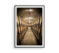 ARTTOR Affiche Decoration Murale Moderne Poster Cadre Noir 70x100cm Barils Vin Vignoble Deco Affiches Murales Wall Art Design Tableau Decoration Salon Chambre Cuisine Decor P2BPA70x100-6032