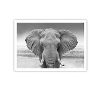 ARTTOR Affiche Decoration Murale Moderne Poster sans Cadre 100x70cm Éléphant Afrique Des Animaux Deco Affiches Murales Wall Art Design Tableau Decoration Salon Chambre Cuisine Decor P2XAA100x70-5072