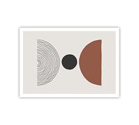 ARTTOR Affiche Decoration Murale Moderne Poster sans Cadre 100x70cm Figures Formes Géométrie Deco Affiches Murales Wall Art Design Tableau Decoration Salon Chambre Cuisine Decor P2XAA100x70-4965