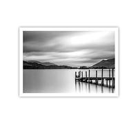 ARTTOR Affiche Decoration Murale Moderne Poster sans Cadre 100x70cm Noir Et Blanc Paysage Lac Deco Affiches Murales Wall Art Design Tableau Decoration Salon Chambre Cuisine Decor P2XAA100x70-4321