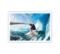 ARTTOR Affiche Decoration Murale Moderne Poster sans Cadre 100x70cm Surf Surfer Océan vague Deco Affiches Murales Wall Art Design Tableau Decoration Salon Chambre Cuisine Decor P2XAA100x70-2785