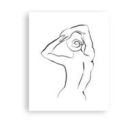 ARTTOR Affiche Decoration Murale Moderne Poster sans Cadre 40x50cm Acte Contour Femme Deco Affiches Murales Wall Art Design Tableau Decoration Salon Chambre Cuisine Decor P2XPA40x50-6147