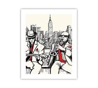 ARTTOR Affiche Decoration Murale Moderne Poster sans Cadre 40x50cm jazz musique musicien Deco Affiches Murales Wall Art Design Tableau Decoration Salon Chambre Cuisine Decor P2XPA40x50-3599
