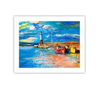 ARTTOR Affiche Decoration Murale Moderne Poster sans Cadre 50x40cm phare mer Deco Affiches Murales Wall Art Design Tableau Decoration Salon Chambre Cuisine Decor P2XAA50x40-3693
