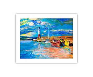 ARTTOR Affiche Decoration Murale Moderne Poster sans Cadre 50x40cm phare mer Deco Affiches Murales Wall Art Design Tableau Decoration Salon Chambre Cuisine Decor P2XAA50x40-3693