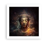 ARTTOR Affiche Decoration Murale Moderne Poster sans Cadre 50x50cm Bouddha Méditation Religion Deco Affiches Murales Wall Art Design Tableau Decoration Salon Chambre Cuisine Decor P2XAC50x50-5775