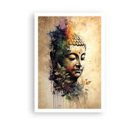ARTTOR Affiche Decoration Murale Moderne Poster sans Cadre 70x100cm Bouddha Méditation Inde Deco Affiches Murales Wall Art Design Tableau Decoration Salon Chambre Cuisine Decor P2XPA70x100-6188