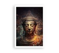 ARTTOR Affiche Decoration Murale Moderne Poster sans Cadre 70x100cm Bouddha Méditation Religion Deco Affiches Murales Wall Art Design Tableau Decoration Salon Chambre Cuisine Decor P2XPA70x100-5775