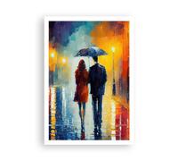 ARTTOR Affiche Decoration Murale Moderne Poster sans Cadre 70x100cm Couple Romantique Marcher Deco Affiches Murales Wall Art Design Tableau Decoration Salon Chambre Cuisine Decor P2XPA70x100-6011