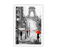 ARTTOR Affiche Decoration Murale Moderne Poster sans Cadre 70x100cm Paris ville maison Deco Affiches Murales Wall Art Design Tableau Decoration Salon Chambre Cuisine Decor P2XPA70x100-3942