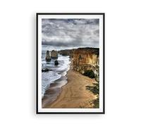 ARTTOR Affiche Decoration Murale Plage Océan Paysage Moderne Poster Cadre Noir 61x91cm Deco Affiches Murales Tableau Decoration Salon Chambre Cuisine Wall Art Design Decor P2BPA61x91-0141