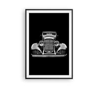 ARTTOR Affiche Decoration Murale Rétro Voiture Classique Moderne Poster Cadre Noir 61x91cm Deco Affiches Murales Tableau Decoration Salon Chambre Cuisine Wall Art Design Decor P2BPA61x91-5308