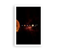 ARTTOR Affiche Decoration Murale Système Solaire Planètes Cosmos Moderne Poster sans Cadre 61x91cm Deco Affiches Murales Tableau Decoration Salon Chambre Cuisine Wall Art Design Decor P2XPA61x91-5377