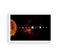 ARTTOR Affiche Decoration Murale Système Solaire Planètes Cosmos Moderne Poster sans Cadre 91x61cm Deco Affiches Murales Tableau Decoration Salon Chambre Cuisine Wall Art Design Decor P2XAA91x61-5377