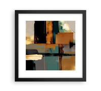 ARTTOR Deco Affiches Murales 30x30cm Affiche Decoration Murale Abstraction Moderne Morceau Cuisine Wall Art Design Moderne Poster Cadre Noir Tableau Decoration Salon Chambre Decor P2BAC30x30-5801